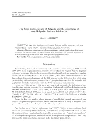The Fossil Proboscideans of Bulgaria and the Importance of Some Bulgarian Finds – a Brief Review