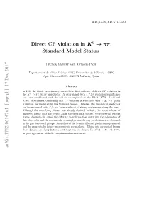 Direct CP Violation in K 0 → Ππ