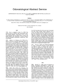 Odonatological Abstract Service