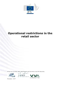 Operational Restrictions in the Retail Sector