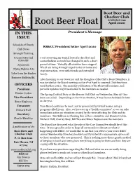 Root Beer Float April 2020 Root Page Beer 1 and Checker Club Established 1944 Root Beer Float April 2020