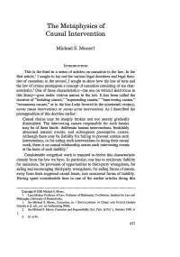 The Metaphysics of Causal Intervention