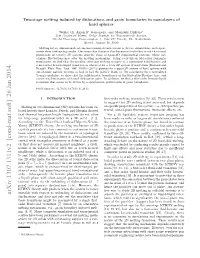Two-Stage Melting Induced by Dislocations and Grain Boundaries in Monolayers of Hard Spheres