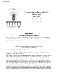 2017 AAS Abstracts