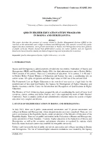 Needs Analysis of Enterprises in Bosnia and Herzegovina from The