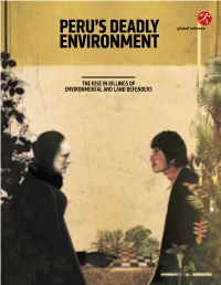 Peru's Deadly Environment