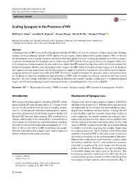 Scaling Synapses in the Presence of HIV