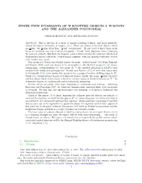 W-Knots and the Alexander Polynomial