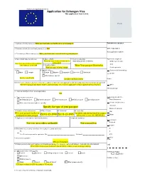 Application for Schengen Visa This Application Form Is Free