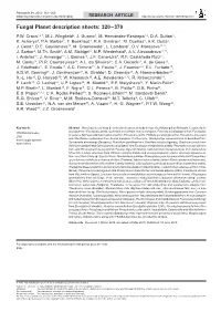 Fungal Planet Description Sheets: 320–370