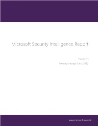 Microsoft Security Intelligence Report