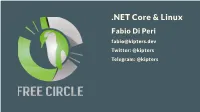 NET Core & Linux