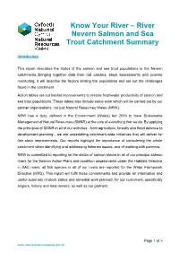 River Nevern Salmon and Sea Trout Catchment Summary
