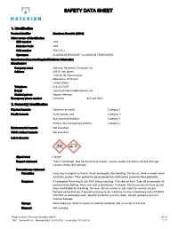 Safety Data Sheet