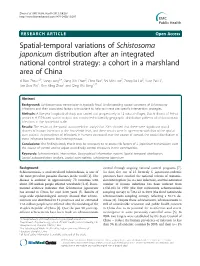 Spatial-Temporal Variations of Schistosoma