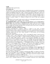 ARCHITECT HIV Ag/Ab Combo