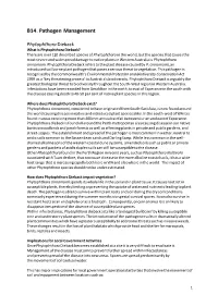 B14. Pathogen Management