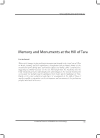 Memory and Monuments at the Hill of Tara