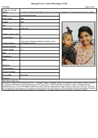 Missing Person - Period Wise Report (CIS) 17/02/2020 Page 1 of 50