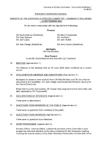 (Public Pack)Minutes Document for Overview & Scrutiny Committee