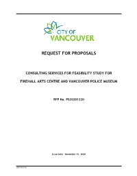 Request for Proposals