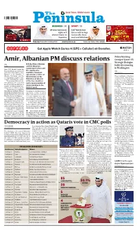 Amir, Albanian PM Discuss Relations