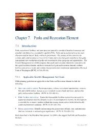 Chapter 7. Parks and Recreation Element
