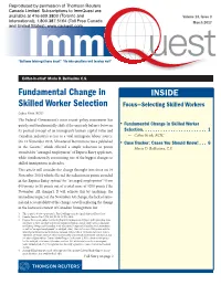 Fundamental Change in Skilled Worker Selection Here