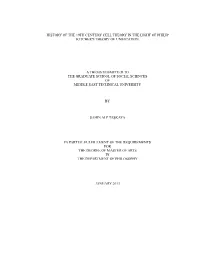 History of the 19Th Century Cell Theory in the Light of Philip Kitcher's Theory of Unification