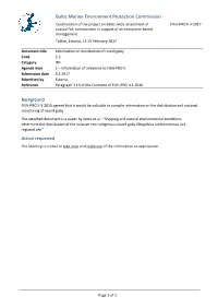 Information on Distribution of Round Goby