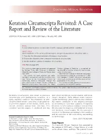 Keratosis Circumscripta Revisited: a Case Report and Review of the Literature