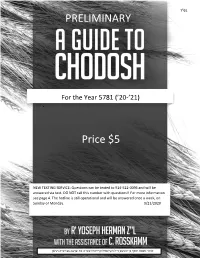 Preliminary Guide to Chodosh 2020