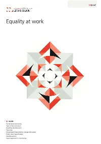 Equality at Work