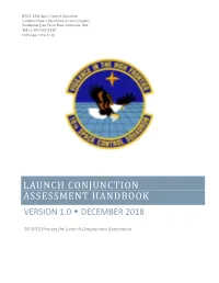 Launch Conjunction Assessment Handbook Version 1.0  December 2018