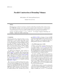 Parallel Construction of Bounding Volumes
