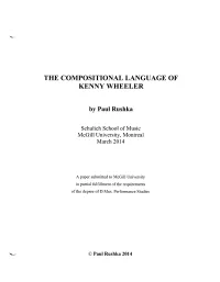 The Compositional Language of Kenny Wheeler