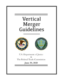 Vertical Merger Guidelines