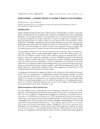 69 Radiocarbon – a Unique Tracer of Global Carbon
