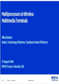 Multiprocessors in Wireless Multimedia Terminals