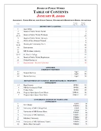 Table of Contents January 8, 2020