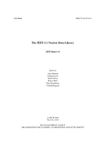 The JEFF-3.1 Nuclear Data Library