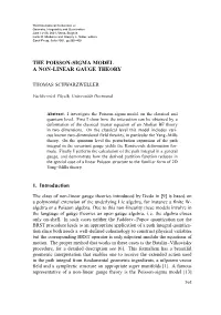 The Poisson-Sigma Model a Non-Linear Gauge Theory