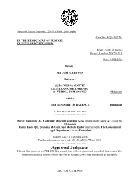 High Court Judgment Template