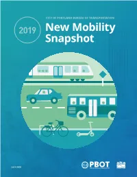 New Mobility Snapshot