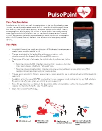 Pulsepoint Fact Sheet