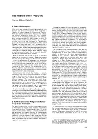The Method of the Tractatus
