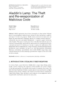 Aladdin's Lamp: the Theft and Re-Weaponization of Malicious Code