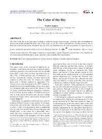 The Color of the Sky