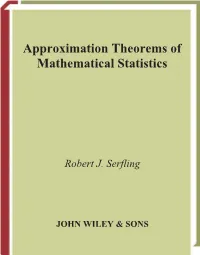 Approximation Theorems of Mathematical Statistics