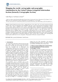 Mapping the World: Cartographic and Geographic Visualization by the United Nations Geospatial Information Section (Formerly Cartographic Section)